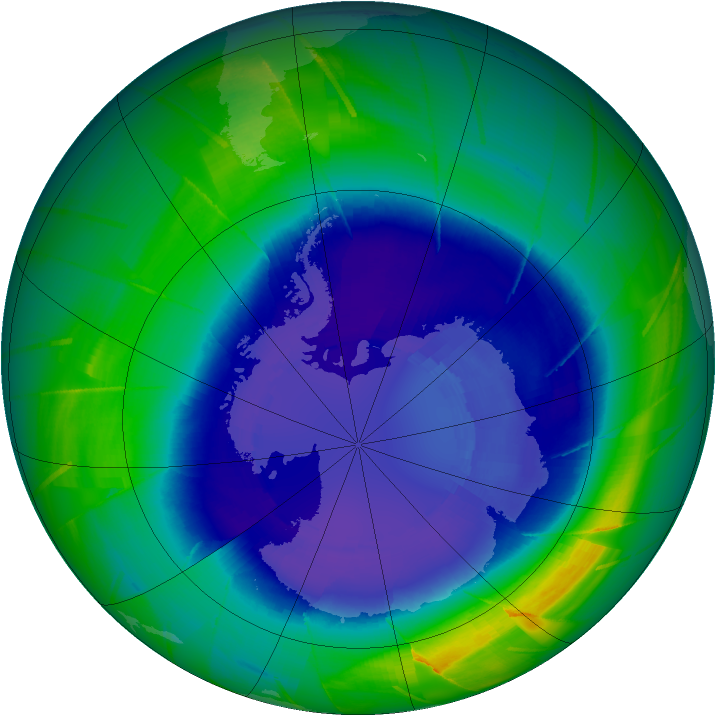 Ozone Map 2009-09-08